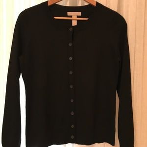 Black button down sweater